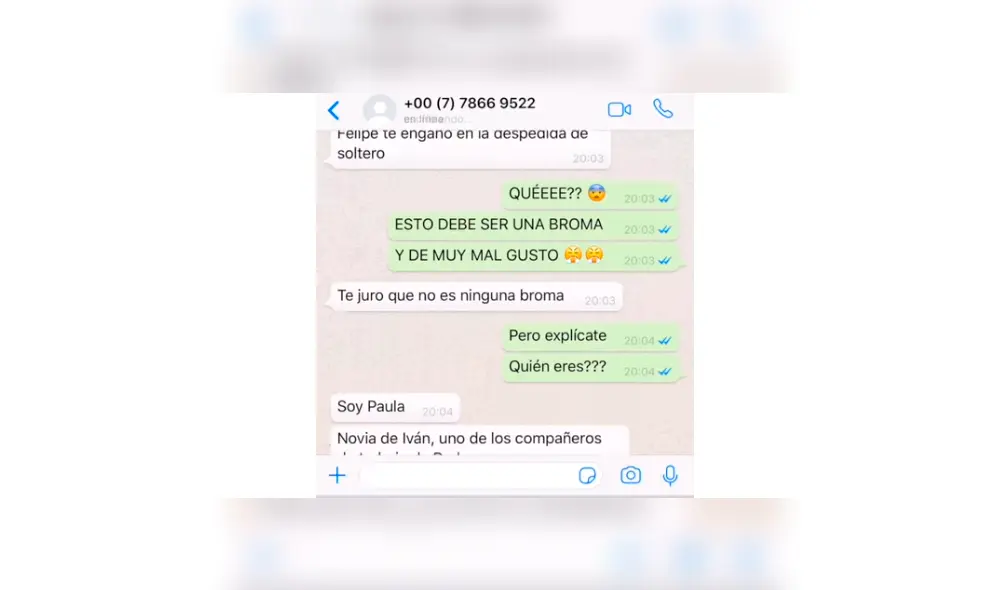 WhatsApp: novia descubre infidelidad de su pareja y cancela la boda [VIDEO]