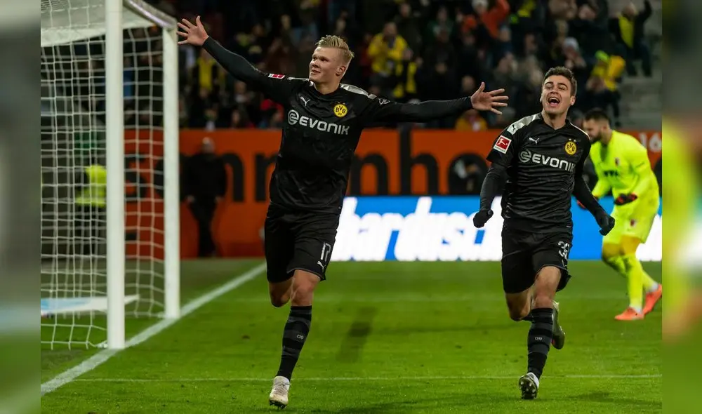 Erling Haland tiene 19 y se convierte en pieza clave del Dortmund. Fuente: Getty Images Erling Haland tiene 19 y se convierte en pieza clave del Dortmund. Fuente: Getty Images