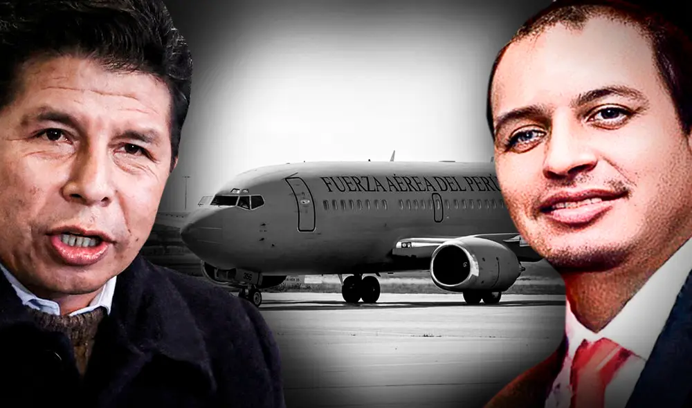 Pedro Castillo, Fray Vasquez, avión presidencial. Foto: composición de Jazmin Ceras/La República Pedro Castillo, Fray Vasquez, avión presidencial. Foto: composición de Jazmin Ceras/La República