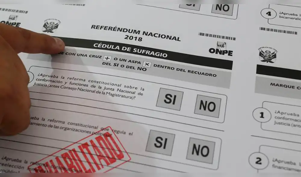 Referéndum 2018: El distrito donde todos los votantes marcaron Sí, Sí, Sí y No