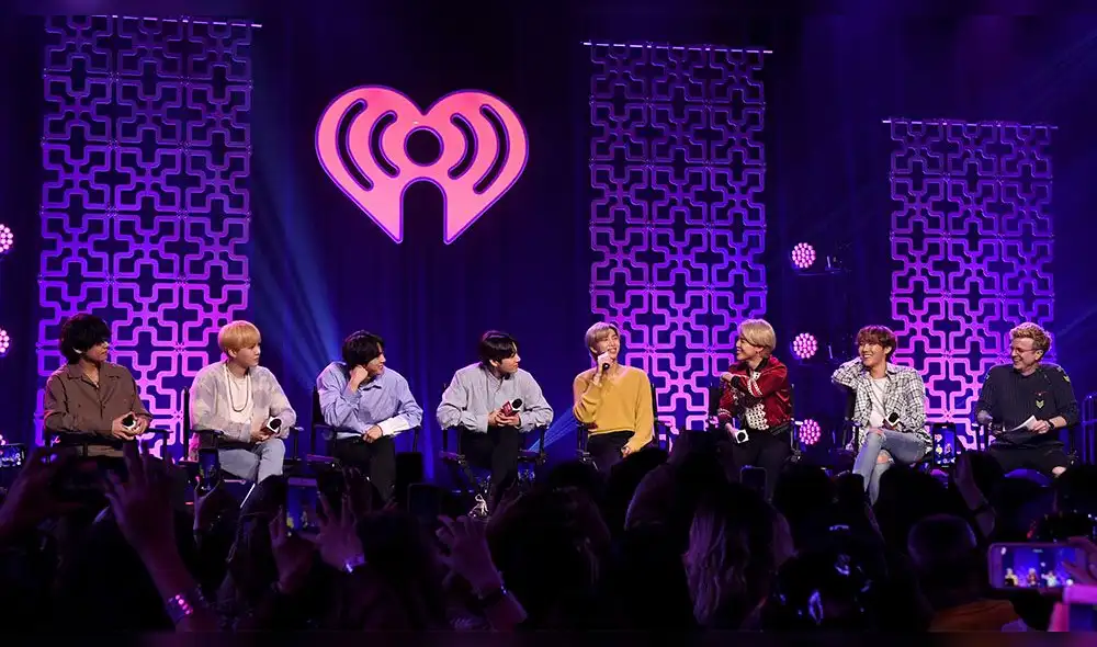 BTS en evento de iHeart Radio. Fuente: AFP
