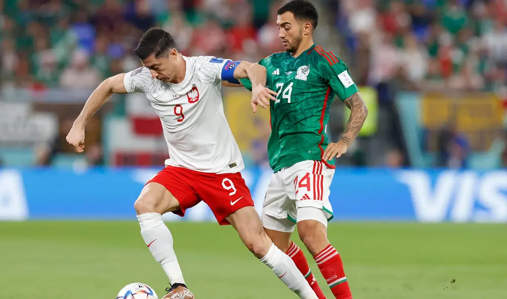 México y Polonia están empatando sin goles por el Grupo C del Mundial Qatar 2022. Foto: EFE