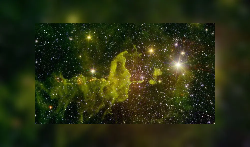 Una nebulosa, extensa área de polvo y gas formada a partir de una supernova. Fuente: NASA.