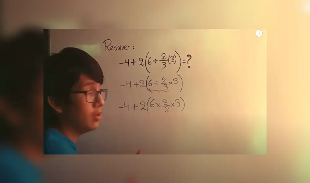 Desliza para ver el desarrollo de este reto matemático publicado en YouTube. Foto: Captura.