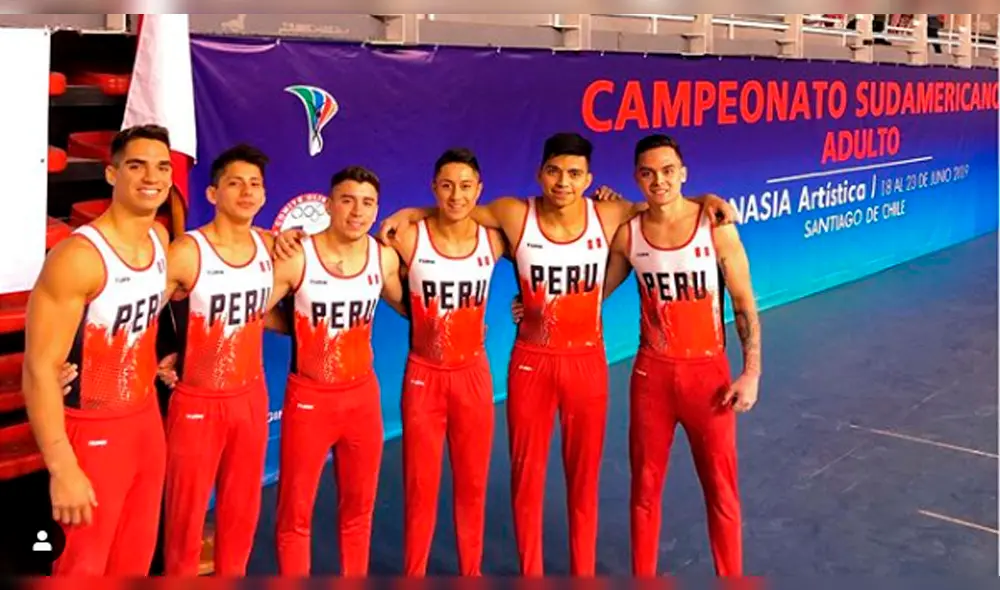 Juegos Panamericanos 2019: selección gimnasia peruana masculina posa como las Fuerzas especiales Ginyu de Dragon Ball Z.