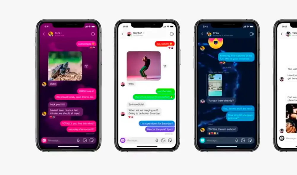 Los chats de Instagram y Facebook Messenger se podrán personalizar. Foto: Facebook.