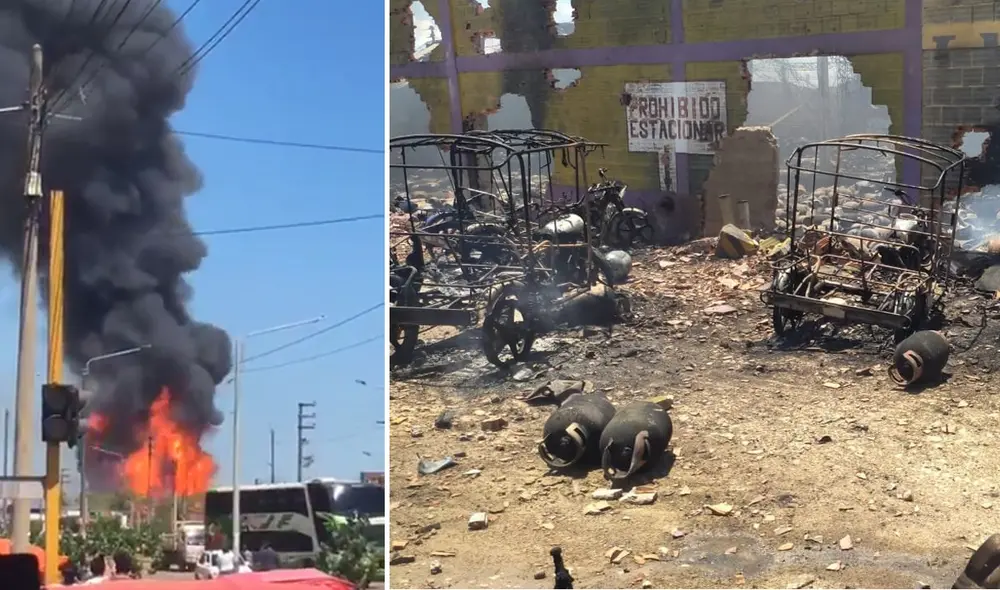 Incendio de nivel 4 se produjo en planta envasadora de gas en Pucallpa. Foto: José Alvan/La República Incendio de nivel 4 se produjo en planta envasadora de gas en Pucallpa. Foto: José Alvan/La República