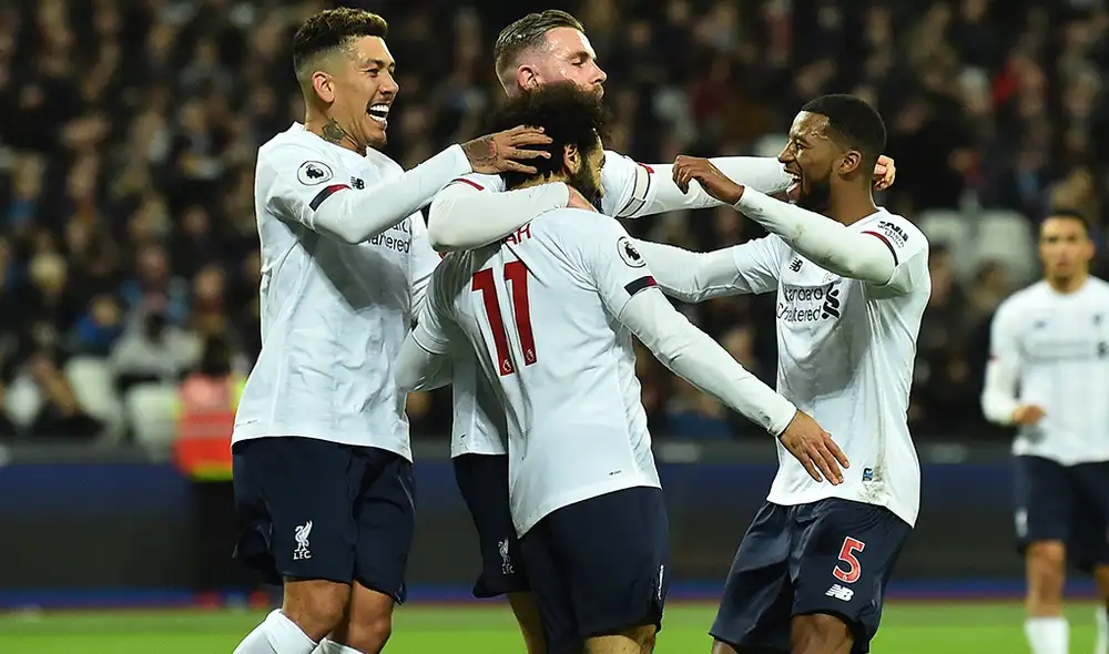 Liverpool derrotó 2-0 West Ham por la fecha 18 de la Premier League. Foto: AFP Liverpool derrotó 2-0 West Ham por la fecha 18 de la Premier League. Foto: AFP