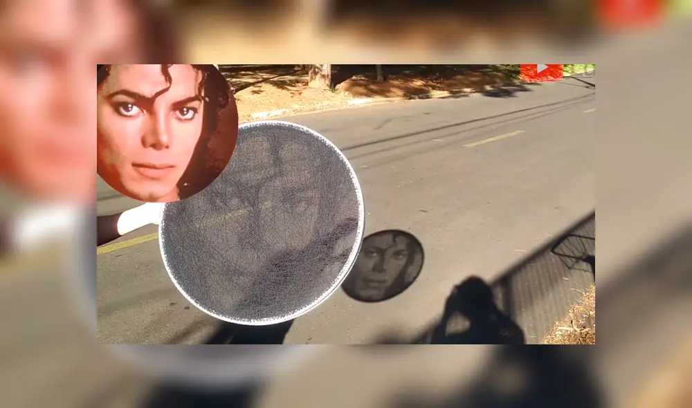 Desliza las imágenes para cómo este joven logra hacer el retrato de Michael Jackson con hilos de colores. Fotocapturas: shenri.q/TikTok Desliza las imágenes para cómo este joven logra hacer el retrato de Michael Jackson con hilos de colores. Fotocapturas: shenri.q/TikTok