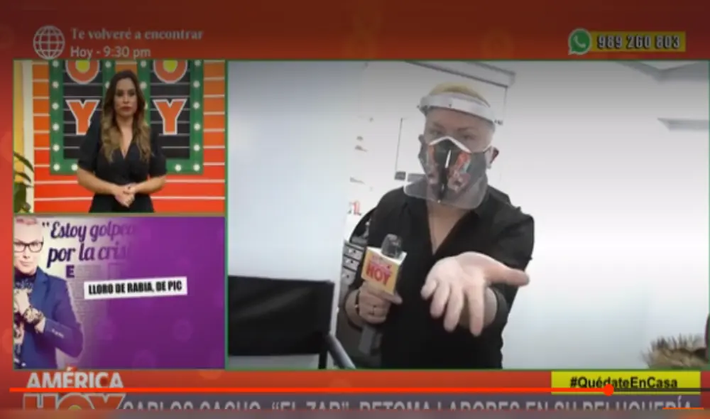 Carlos Cacho emocionado por la reapertura de sus peluquerías tras llorar por crisis económica
