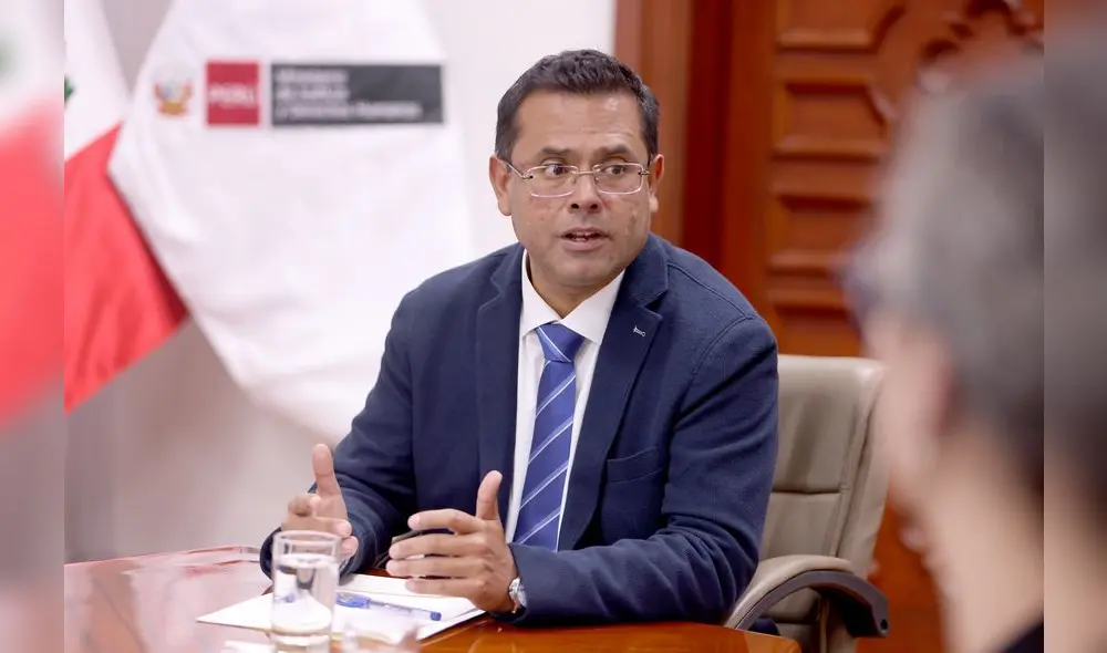 José Tello emitió un discurso con motivo de la creación de la comisión. Foto: Ministerio de Justicia José Tello emitió un discurso con motivo de la creación de la comisión. Foto: Ministerio de Justicia