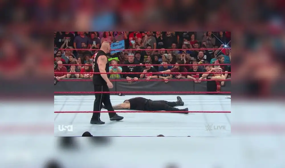 WWE: Brock Lesnar reapareció en RAW y dejó en ridículo a Roman Reings | VIDEO