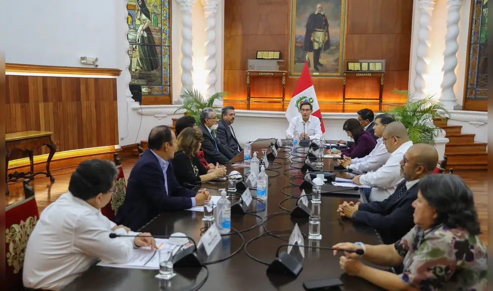 Reunión del Consejo de Estado presidido por el presidente Martín Vizcarra en Palacio de Gobierno. Foto: Presidencia. Reunión del Consejo de Estado presidido por el presidente Martín Vizcarra en Palacio de Gobierno. Foto: Presidencia.