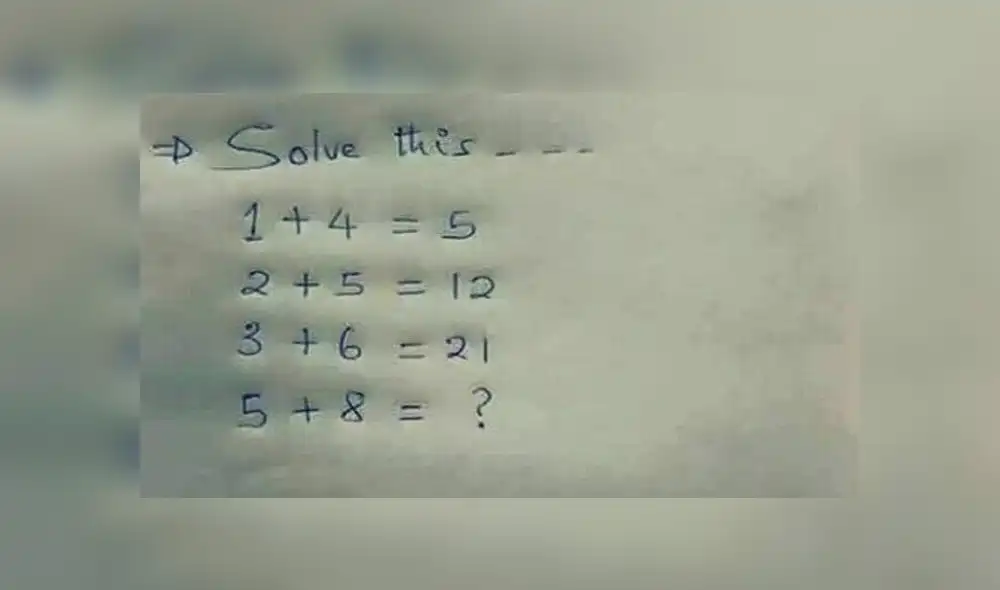 Desliza para ver los detalles de este reto matemático que causa furor en Facebook. Foto: Captura.