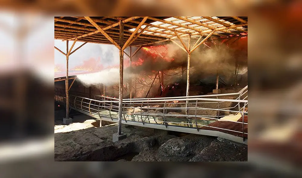 Complejo arqueológico Ventarrón quedó bajo cenizas