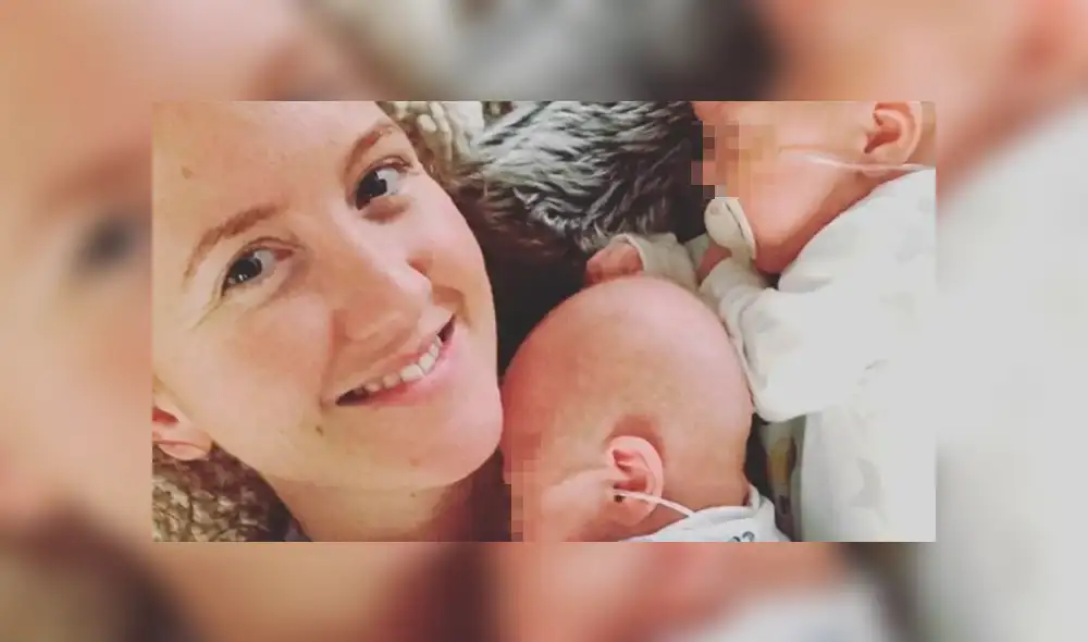 Joanne Reilly es una madre primeriza que pasó el susto de su vida al traer a sus pequeños al mundo. Foto: Instagram Joanne Reilly es una madre primeriza que pasó el susto de su vida al traer a sus pequeños al mundo. Foto: Instagram