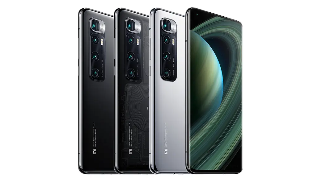 El Mi 10 Ultra está disponible en color Obsidian Black, Mercury Silver y Transparent Edition. | Foto: Xiaomi