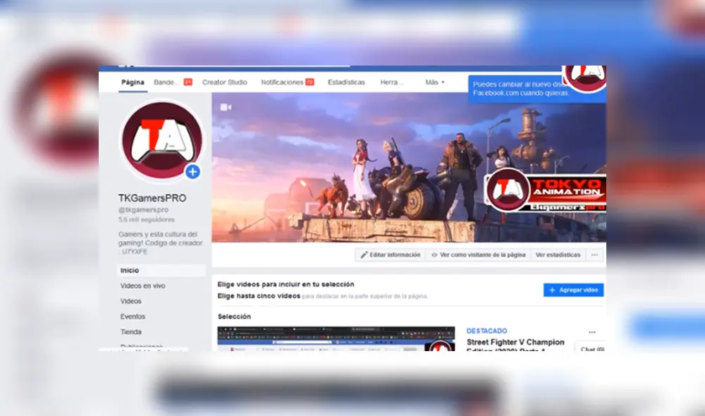 Si la eliges volverás a la versión clásica de Facebook. Foto: Captura. Si la eliges volverás a la versión clásica de Facebook. Foto: Captura.