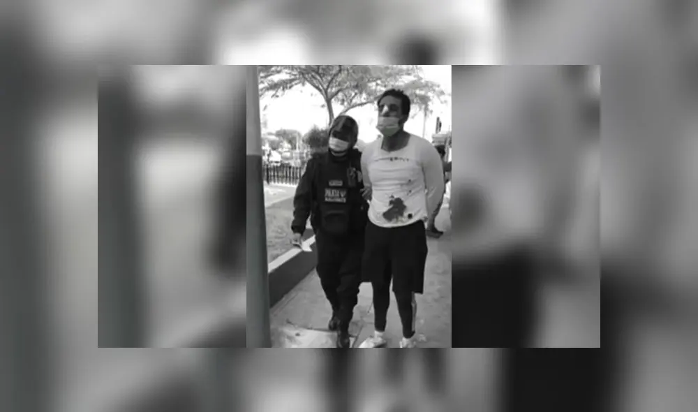 Sujeto permanece detenido en la Depincri Bellavista. (Foto: Captura de video / América Noticias) Sujeto permanece detenido en la Depincri Bellavista. (Foto: Captura de video / América Noticias)