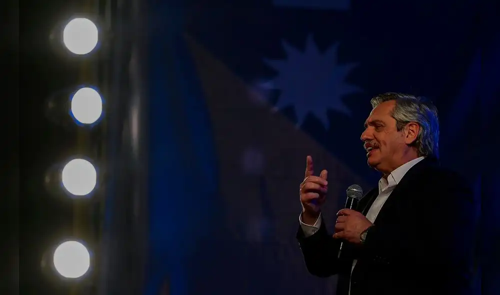 El presidente electo Alberto Fernández envió un saludo al joven de Moreno que fue tildado de 'choro'. Foto: AFP.