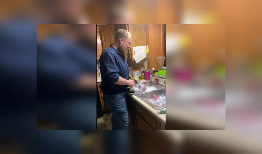 Desliza para enterarte cuál es el truco secreto de este padre de trillizos. Foto: Captura. Desliza para enterarte cuál es el truco secreto de este padre de trillizos. Foto: Captura.