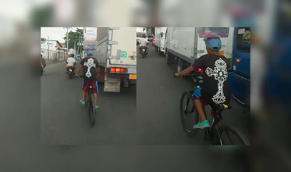 YouTube viral: repartidor sorprende a miles con su increíble ‘truco’ para llevar todos sus productos