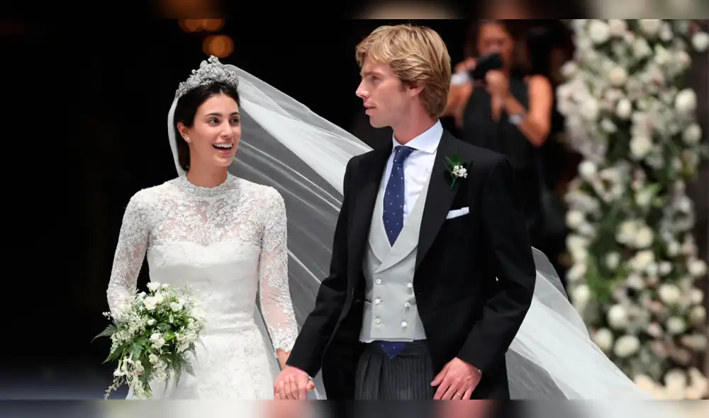 Alessandra de Osma sufre percance con su vestido en el día de su boda [VIDEO]