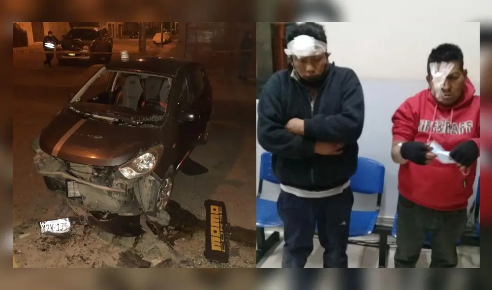 Arequipa. En persecución atrapan a dos sujetos acusados de robo.