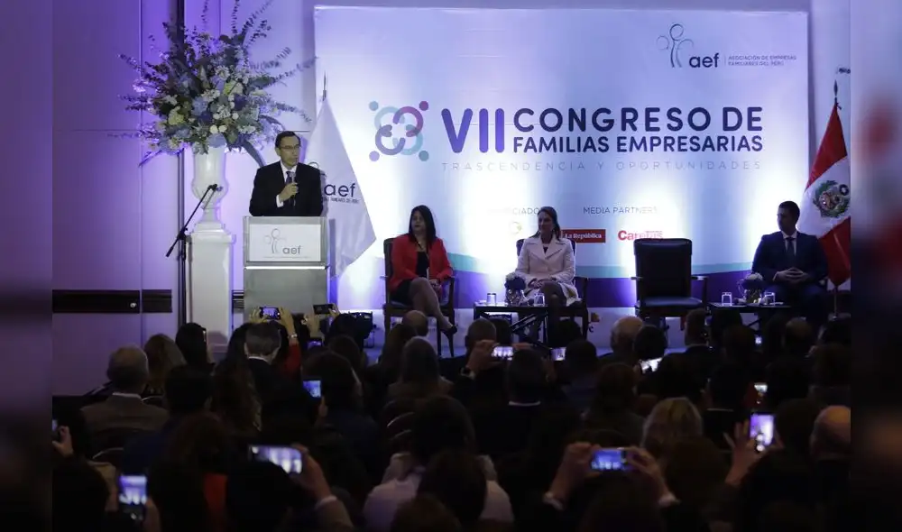 Importancia. Presidente Martín Vizcarra destacó que las empresas familiares son la principal fuente de generación de trabajo. Importancia. Presidente Martín Vizcarra destacó que las empresas familiares son la principal fuente de generación de trabajo.