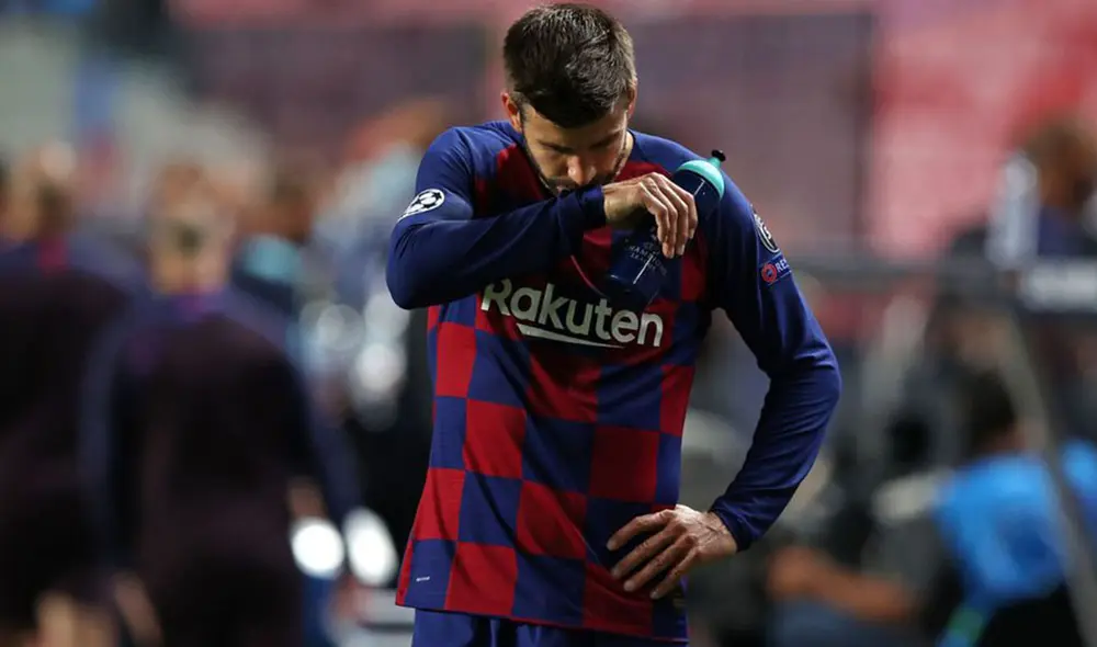 Gerard Piqué fue autocrítico y se mostró dispuesto a salir del Barcelona por el bien del club. Foto: AFP.