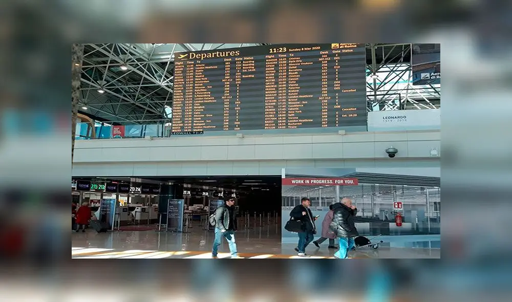 Los vuelos desde Italia se han mantenido, a pesar del brote del coronavirus. Foto: EFE Los vuelos desde Italia se han mantenido, a pesar del brote del coronavirus. Foto: EFE