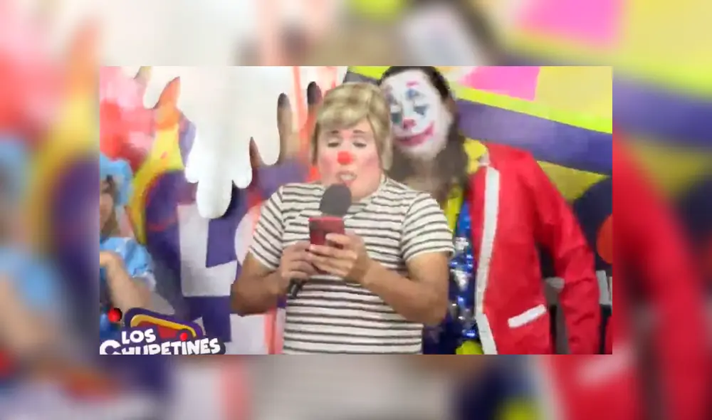Video es viral en Facebook. El ‘Joker peruano’ se junto con ‘Chupetín Trujillo’, sin imaginar que el polémico payaso le haría una broma sumamente épica. Foto: Captura.