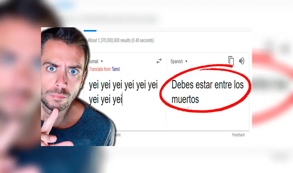 Google Translate: escribe 'yei' nueve veces en el traductor y misterioso resultado aterra a miles [VIDEO]
