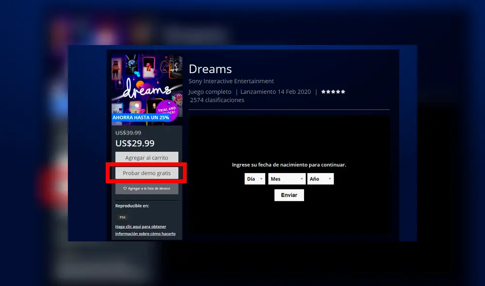 La versión demo ya está disponible gratuitamente en la PSN Store. Encuentra el enlace en la nota.