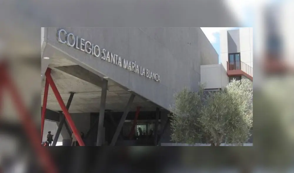 El colegio Santa María La Blanca de Madrid es donde enseñaba el profesor infectado con el COVID-19. (Foto: Cadena SER)