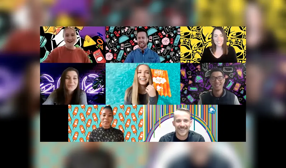 Zoom te permite usar fotos o videos para fondos de pantalla animados. Foto: Delish.