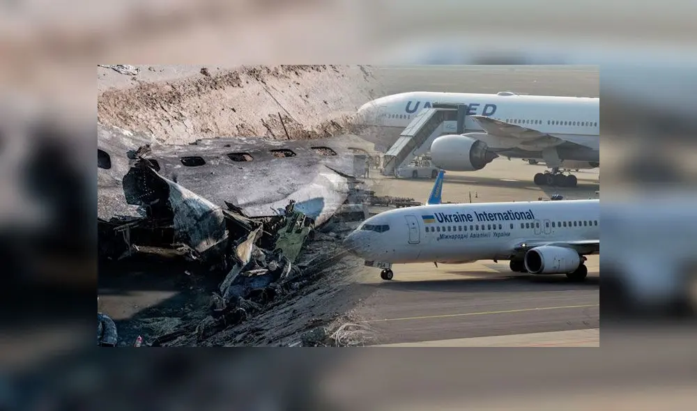 Ucrania asegura que no hay indicios de ataque terrorista tras caída de avión en Teherán. Foto: Composición