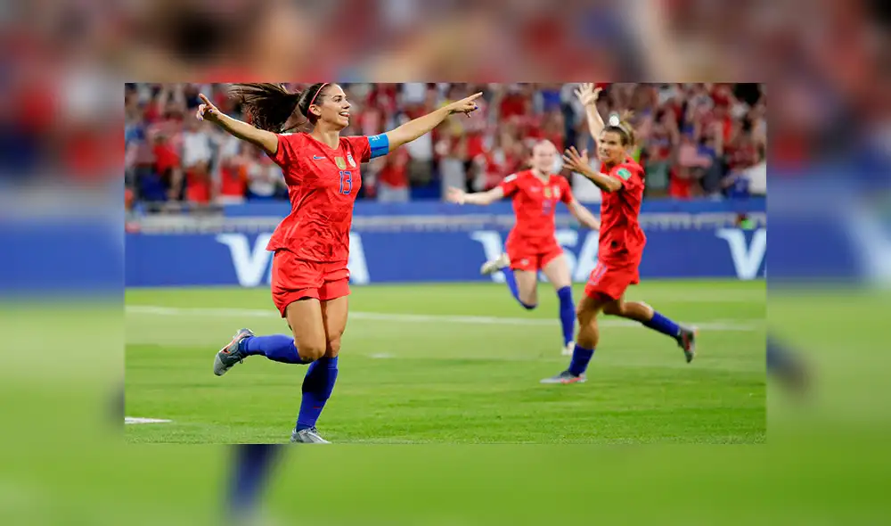 Estados Unidos a la final de la mano de Alex Morgan. Créditos: AFP Estados Unidos a la final de la mano de Alex Morgan. Créditos: AFP