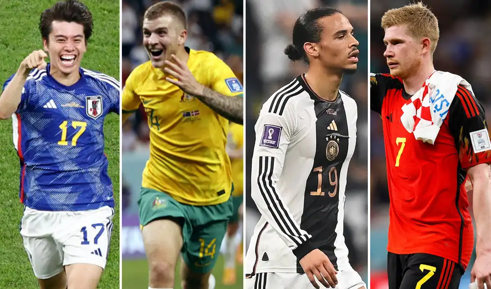 Selecciones como Japón y Australia sorprendieron por su rendimiento, al contrario de equipos como Alemania y Bélgica. Foto: composición/EFE