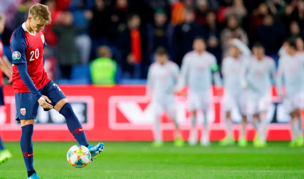 España y Noruega empataron 1-1 en el marco de la fecha 7 de las Eliminatorias rumbo a la Eurocopa 2020. | Foto: EFE