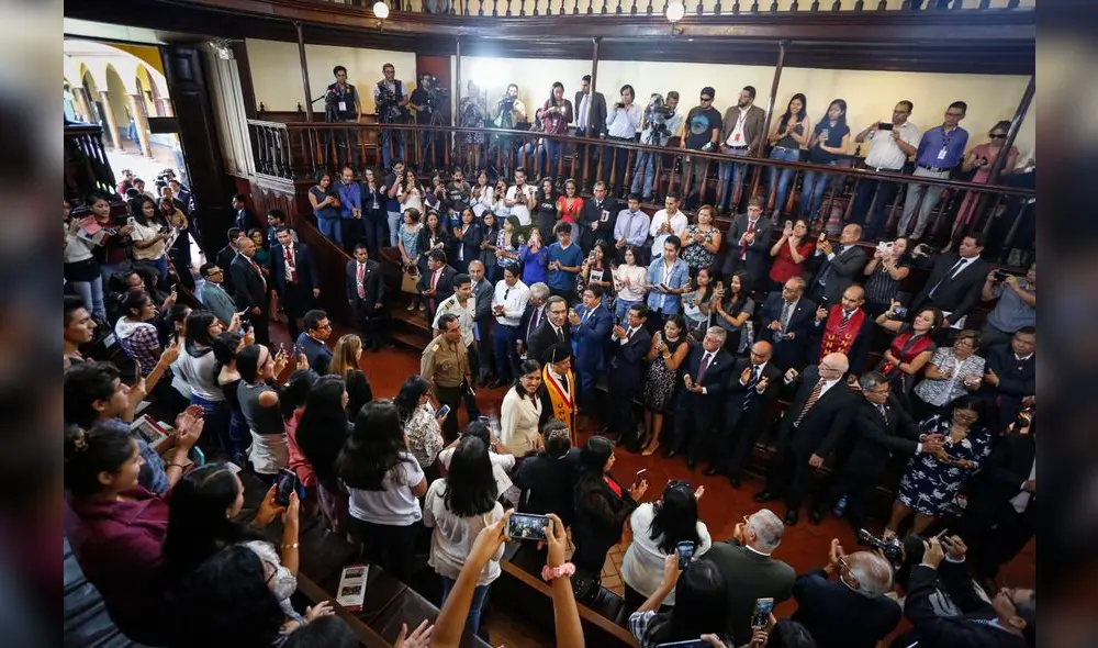 Presidente Vizcarra inauguró año académico de universidad San Marcos [FOTOS]