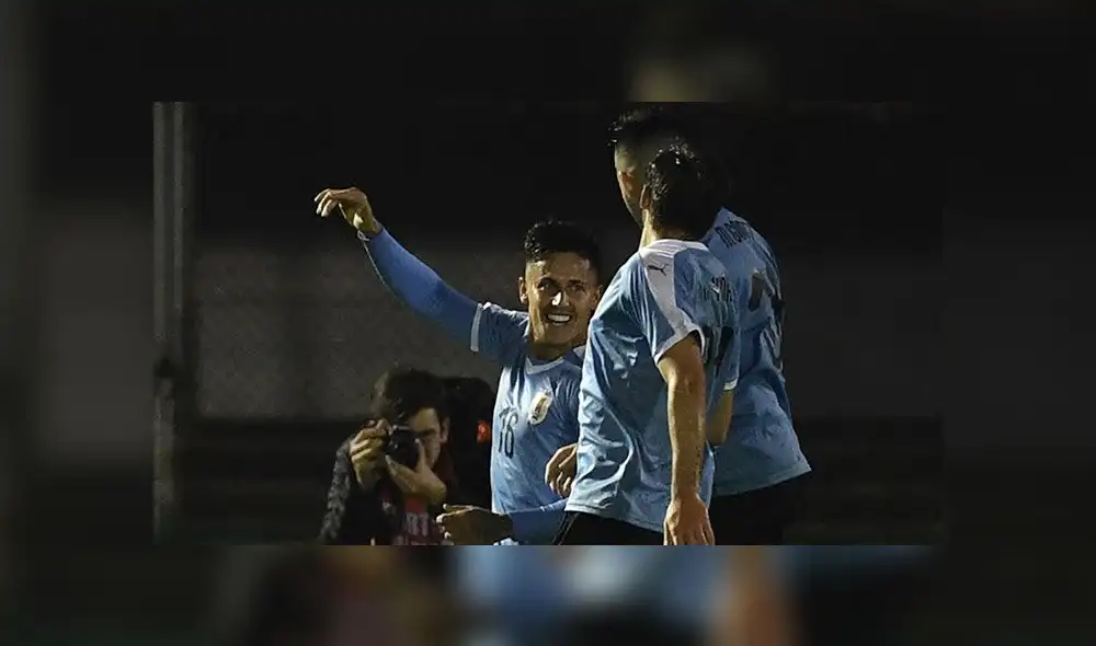 Uruguay venció con gol de Brian Rodríguez a Perú. (Créditos: AFP)