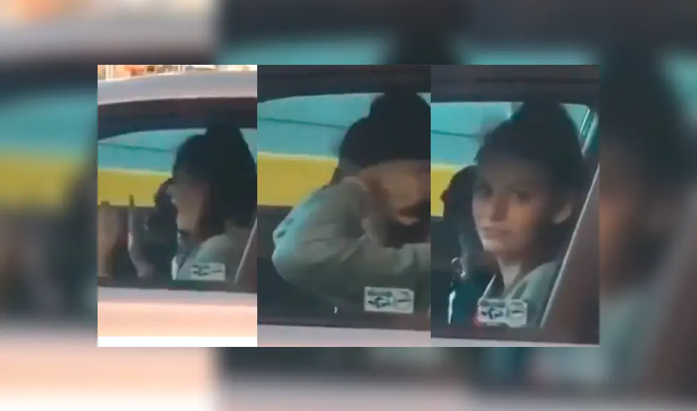 Video es viral en Facebook. La joven empezó a bailar mientras esperaba el cambio de luz de semáforo, cuando se percató de que la estaban mirando