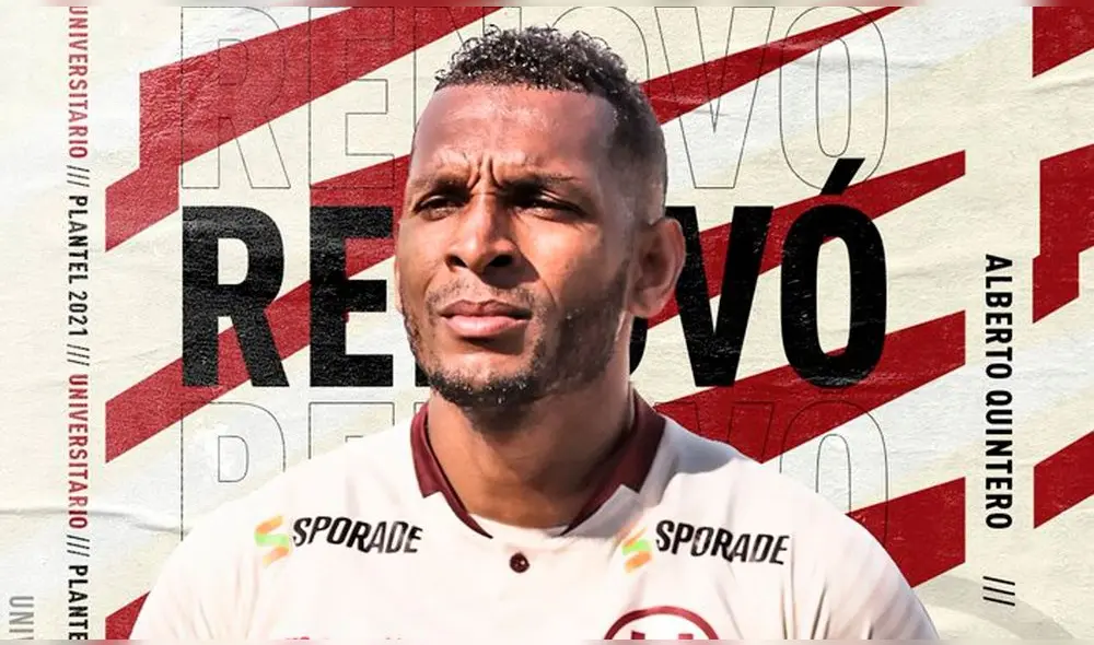 Alberto Quintero anotó dos goles ante Cristal por los Play Off. Foto: Twitter/@Universitario