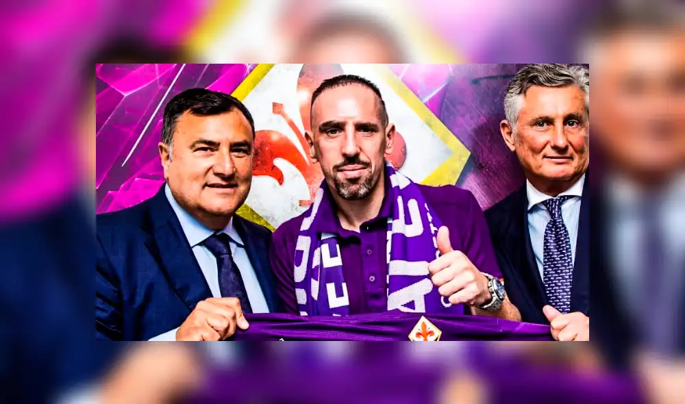Franck Ribéry viajó hasta Florencia para estampar su firma por la Fiorentina. Franck Ribéry viajó hasta Florencia para estampar su firma por la Fiorentina.