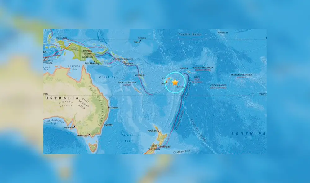 Islas Fiji: terremoto de 8.2 no genera tsunami en litoral peruano