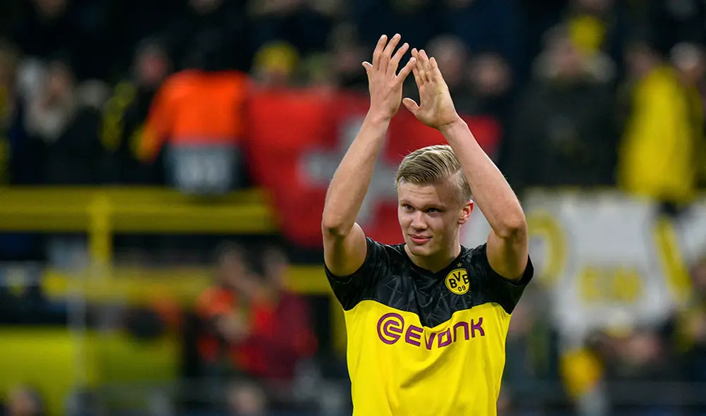 Erling Haaland suma 10 goles en 7 partidos de la presente Champions League. Foto: AFP. Erling Haaland suma 10 goles en 7 partidos de la presente Champions League. Foto: AFP.