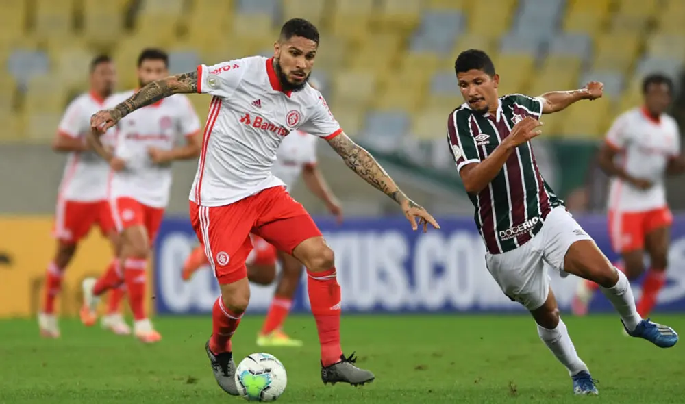 Paolo Guerrero anotó en el Inter vs. Fluminense por el Brasileirao. | Inter de Porto Alegre