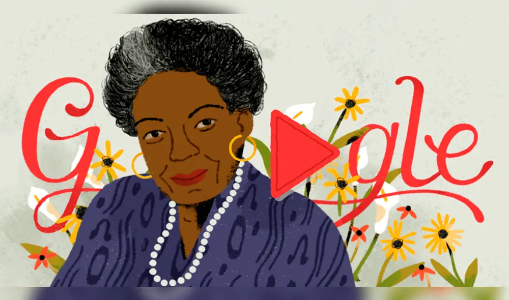 Google dedica Doodle a Maya Angelou la poeta y activista estadounidense