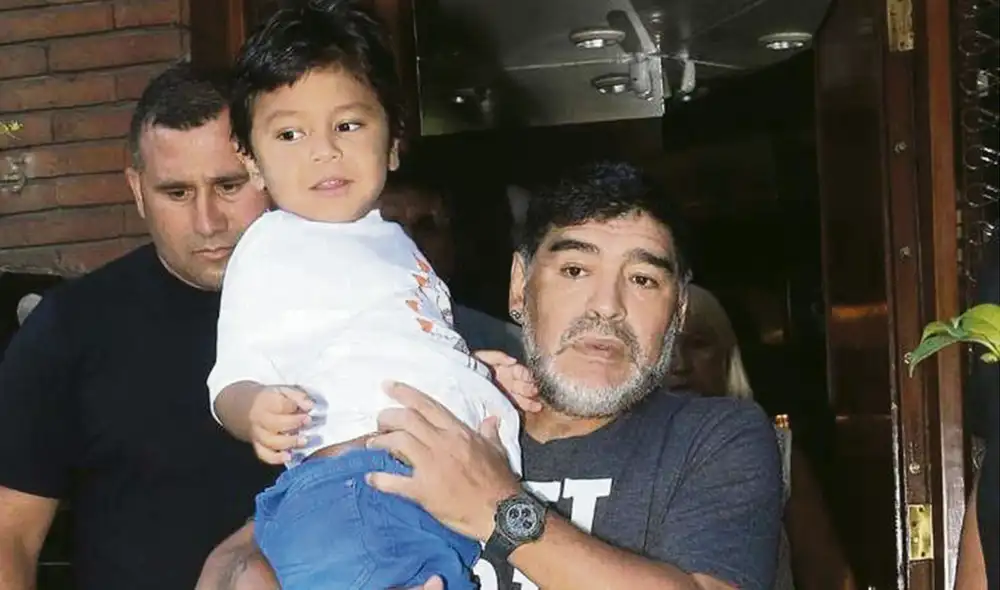 El menor. En el 2013 nació Diego Fernando. El pequeño es fruto de la unión del argentino con Verónica Ojeda. Foto: difusión